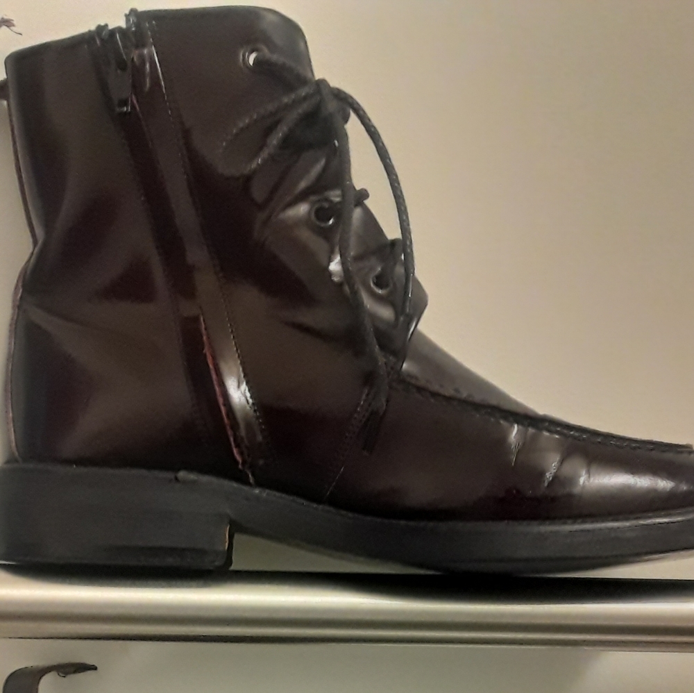 Burgundy Gucci men's ankle boots - Picture 7 of 7